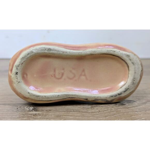 Mid-Century MCM Baby Shoe Planter Lot of 3 Ceramic McCoy Japan Girl Pink - Picture 4 of 16